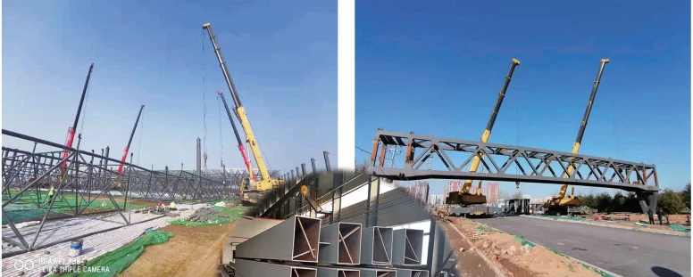 Large span steel structure bailey bridge