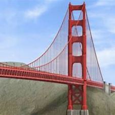 Steel Structure Suspension Bridge