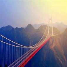 Steel Structure Suspension Bridge